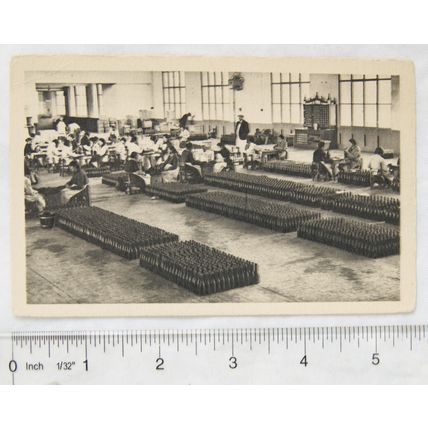vintage postcard Moet & Chandon Salle D'Emballage