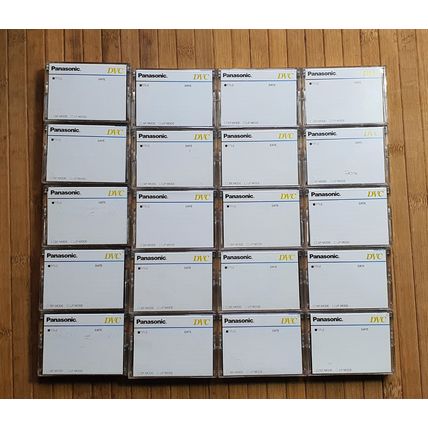 20 x PANASONIC MINI DVC TAPES LP90/SP60 - USED!