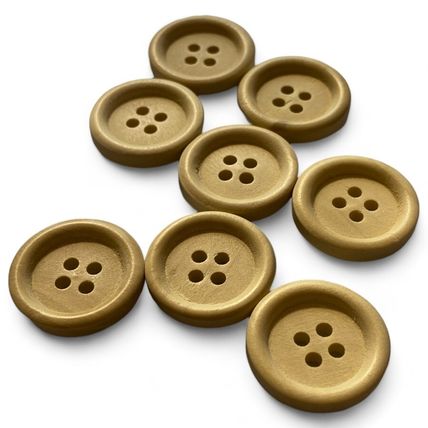 20mm Round Natural Wooden Buttons 4 Hole Sewing Knitting Coats Cardigan