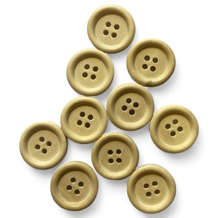 20mm Round Natural Wooden Buttons 4 Hole Sewing Knitting Coats Cardigan