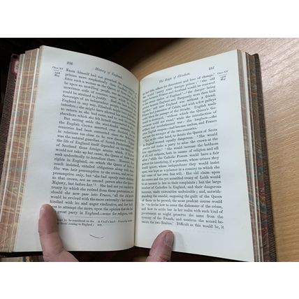 RARE* 1870 "HISTORY OF ENGLAND" FROUDE VOLUME 9 ANTIQUE BOOK (P6)