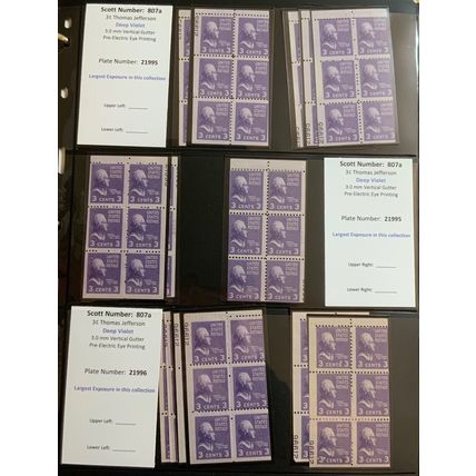Fantastic Booklet Pane Collection With PL#'s EEE Bars & More - SEE ALL PHOTO'S