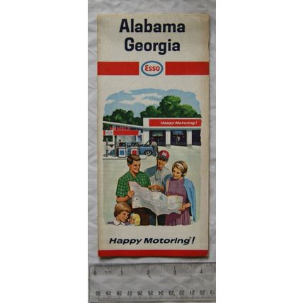 1965 Esso map - Alabama Georgia