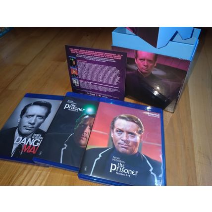 Patrick McGoohan THE PRISONER Blu Ray IMPRINT boxset+book DANGERMAN 007 dvd BOND