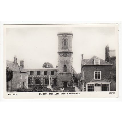 St Mary Magdalene Church Woodstock Postcard RP Oxfordshire