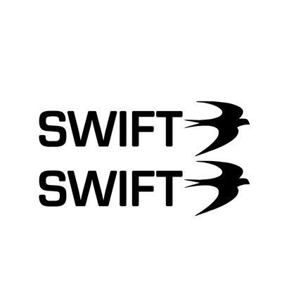 Swift Motorhome Decal Sticker with Swift Birds Other Colors Available