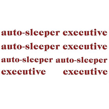 6 Auto-Sleeper Executive set Camper motorhome graphics stickers decals