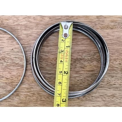 Silver Tone Bangles Set | Minimalist Collection | Vintage Stackable