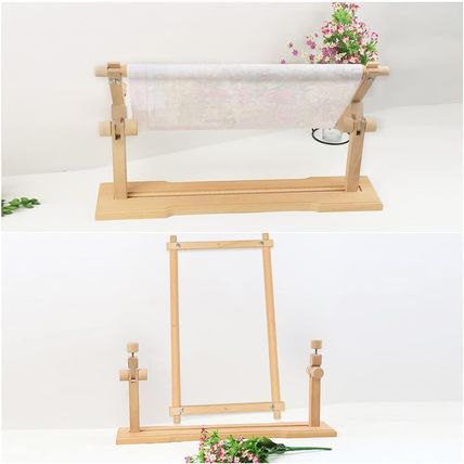 Rotated Table Embroidery Frame Stand - Adjustable Cross Stitch Scroll Frame, Bee