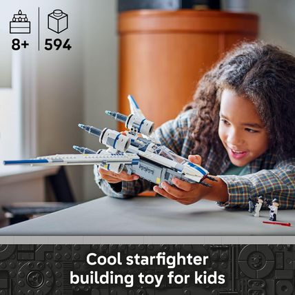 LEGO Star Wars Rebel U-Wing Starfighter Building Set - Includes Cassian Andor, D
