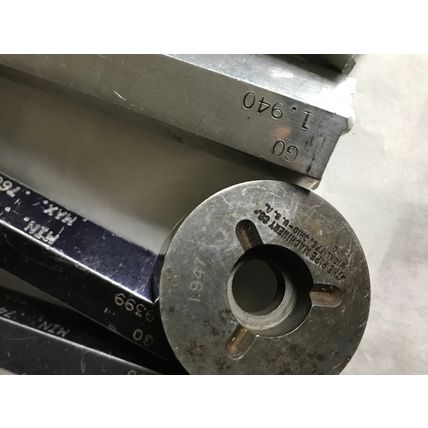 LOT 5 THE PIPE MACHINERY GO NO GO PLUG GAGE NOGO 1.9480,1.9480,1.947,1.947,AA