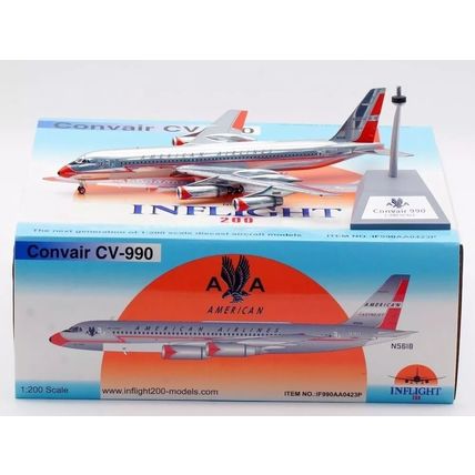 CV-990 AMERICAN AIRLINES REG: N5618 WITH STAND INFLIGHT 200 IF990AA0423P 1/200