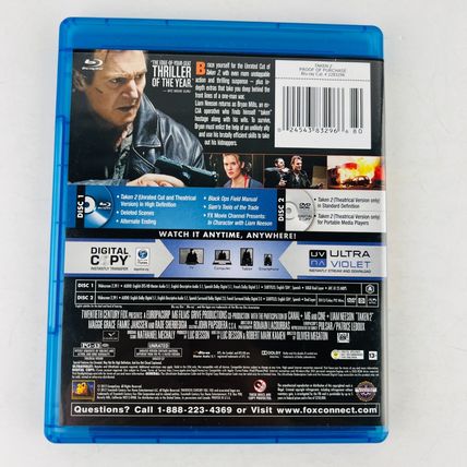 Taken 2 Unrated Cut Blu-ray / DVD Liam Neeson, Maggie Grace, Famke Janssen