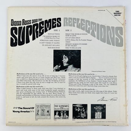 Diana Ross And The Supremes – Reflections Vinyl LP Record Album Motown 665