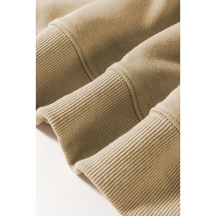 Khaki Christmas Pattern Graphic Crew Neck Sweatshirt
