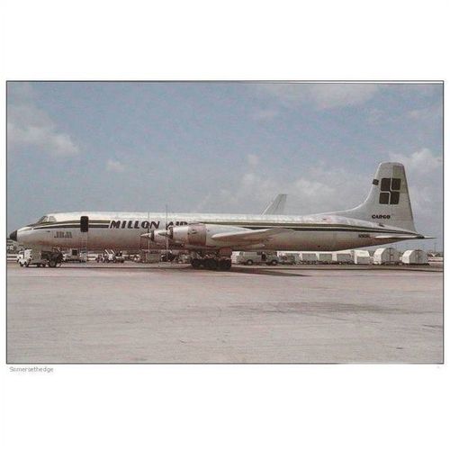 Million Air Canadair CL44 D4 2 Aircraft Postcard (A11895)