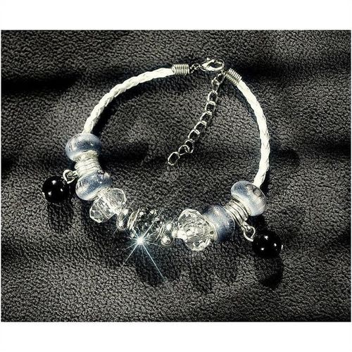 Fully Loaded Bracelet Disco Ball Charm Ice Clear European Beads Jewellery 1965