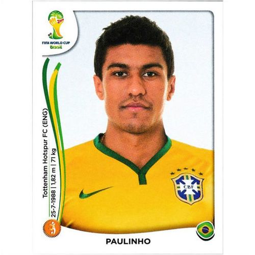 2014 Panini World Cup Soccer Stickers - #41 - Paulinho
