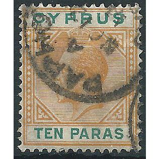 Cyprus 1912 SG74 10pa Orange & Green Fine Used .. ..