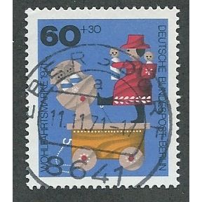 BERLIN -1971 60pf +30 'HUMANITARIAN RELEIF FUNDS' FINE USED (EBID44-772)