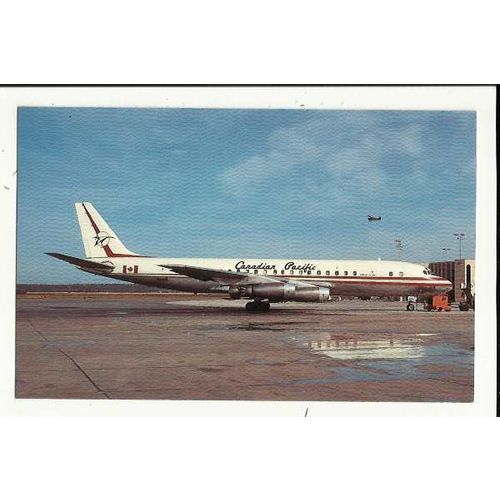 Aviation CANADIAN PACIFIC DC8-43 Postcard by AeroGem (0908)