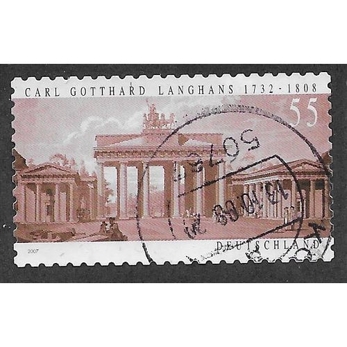 GER 2007 €0.55 (S/A) 'CARL GOTTHARD LANGHANS' FINE USED (EBID53-697)