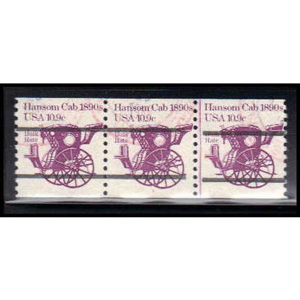 Used 1904a 10.9c Hansom Cab Fine PNC 1/3 Line Gap PA2365