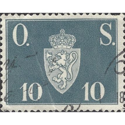 NORWAY, Official, Offentlig Sak, grey-blue 1994, 10ore