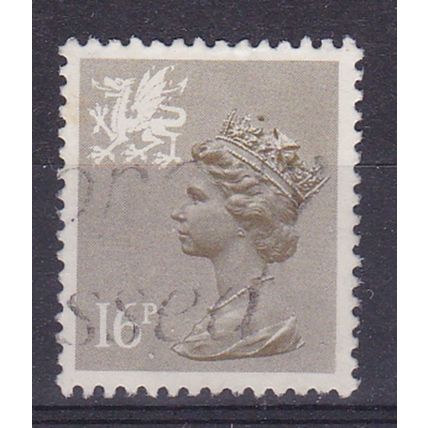 GB 1971 DECIMAL CURRENCY WALES 16p USED SGW43