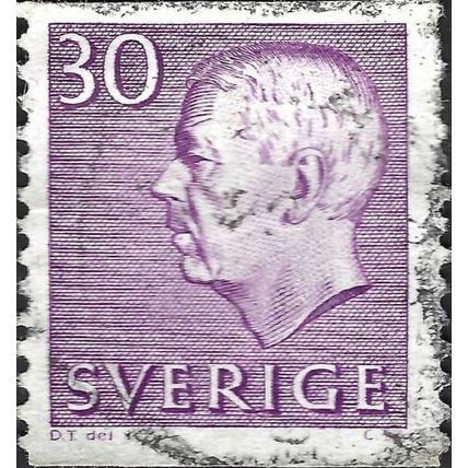 SWEDEN, King Gustav Adolf VI, lilac 1962, 30ore