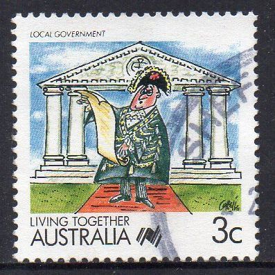 Australia 1988 Living Together - Local Government 3c Used