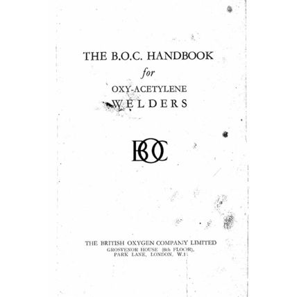 BOC Handbook For Oxy Acetylene Welders 4th Edition PDF