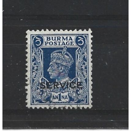 Burma.O31 1a Blue.Fine Used.Jul25a