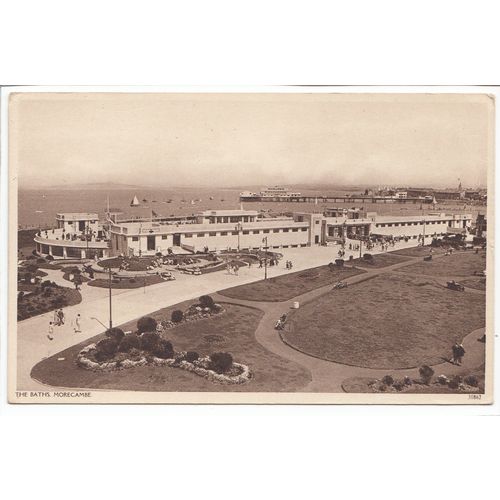 The Baths Morecambe Postcard Lancashire 30862