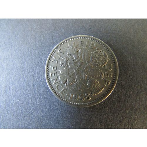 1958 QUEEN ELIZABETH II SIXPENCE FREE POST. (a) AAE