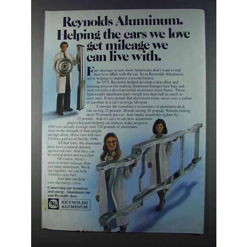 1980 Reynolds Aluminum Ad - Get Mileage