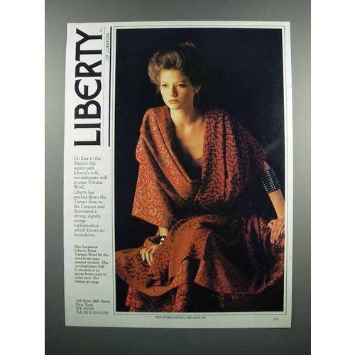 1983 Liberty of London Fashion Ad