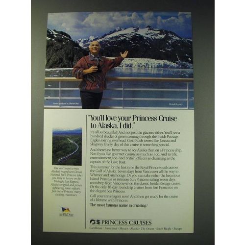 1987 Princess Cruises Ad - Gavin MacLeod - You'll love your Princess Cruise