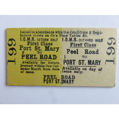 Isle of Man Railway Peel Road - Port St Mary Ticket