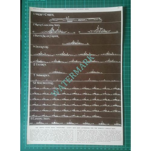 X647) US Navy United States Naval Programme New Ships Mr Vinson - 1951 Clip