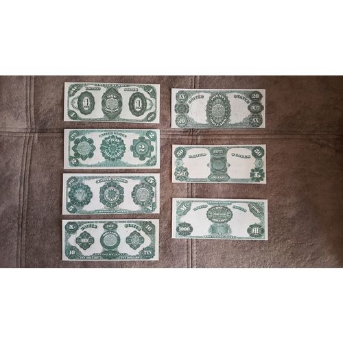 High quality COPIES with W/M United States Banknotes 1891 SET-B FREE SHIPPING !