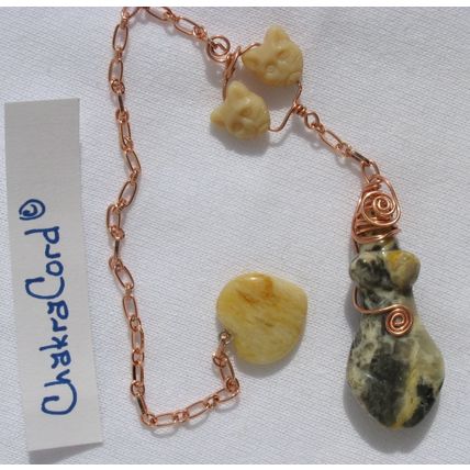 Chakracord Handmade Gemstone Pendulum Freyja 12 Energy Work Metaphysical Dowsing