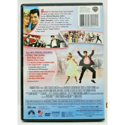 Grease (DVD, 2013, Rockin' Rydell Edition; John Travolta) (L7)