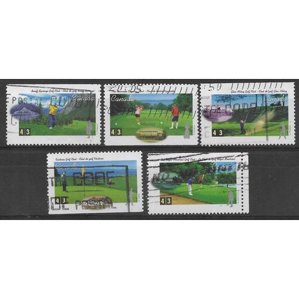 CAN 1995 (SET) 'GOLF COURSES' (5v)FINE USED (EBID71-328)