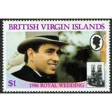 Virgin Islands 1986 Royal Wedding $1 Multicoloured SG607 MM