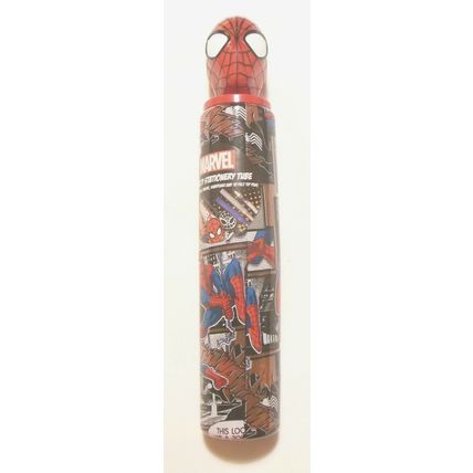 Novelty Stationery Tube Marvel Spiderman Themed Set Stocking Filler