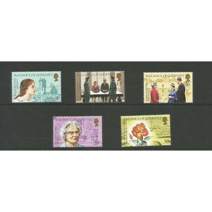 Guernsey 1984 Birth Centenary of Sibyl Hathaway Unmounted Mint Set SG 287 / 291