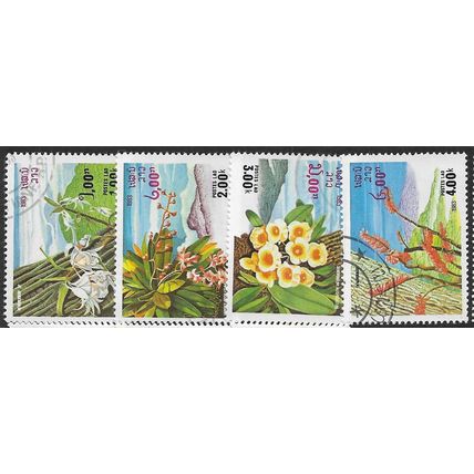 1983 4 different values - cancelled - FLOWER