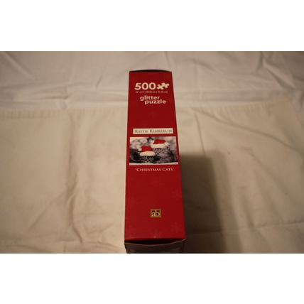 CHRISTMAS CATS 500 PIECE PUZZLE SEALED GLITTER PUZZLE