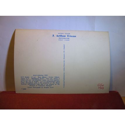 1922 ARROL-JOHNSTON , veteran car vintage unused postcard dated 1969 #